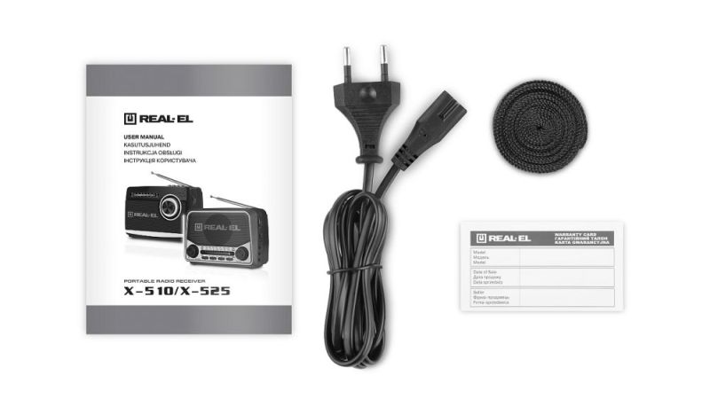 Радиоприемник REAL-EL X-510 Black (EL121800003)