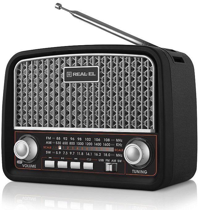 Радиоприемник REAL-EL X-520 Black (EL121800006)