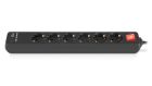 Фільтр живлення REAL-EL RS-Protect 605 3м Black (EL122300041)