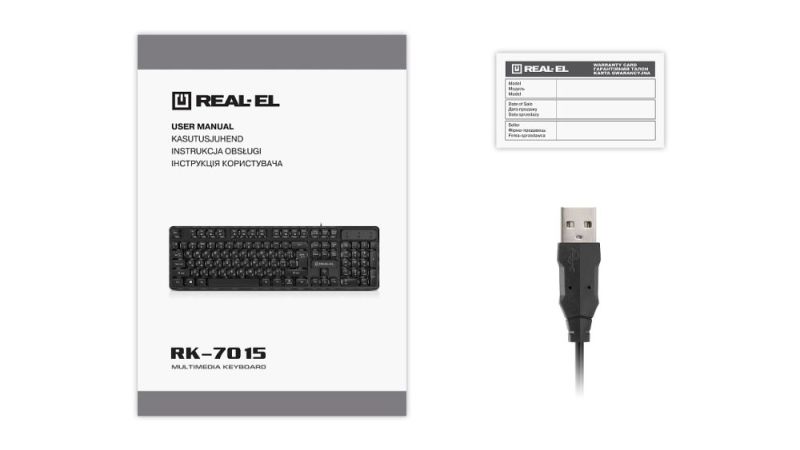 Клавіатура REAL-EL RK-7015 (EL123100049)