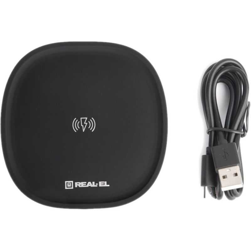 Беспроводное зарядное устройство REAL-EL WL-740 2.4A 15W Black (EL123160019)