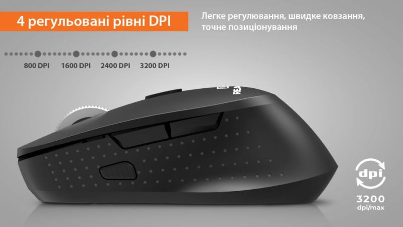 Мышь беспроводная REAL-EL RM-380W (EL123200057)