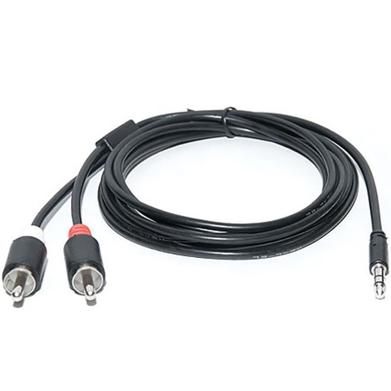 Аудио-кабель REAL-EL Audio Pro 3.5 мм - 2xRCA (M/M), 1.8 м, черный (EL123500042)