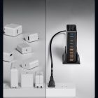 Мережевий зарядний пристрій Essager Engine 320W 4xUSB-C+4xUSB-A Black (EZC320W-QJB0G-Z)