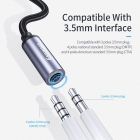 Адаптер Essager USB Type-C - 3.5 мм (M/F), 0.1 м, Black (EZJE01-0G)