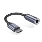 Адаптер Essager USB Type-C - 3.5 мм (M/F), 0.1 м, Black (EZJE01-0G)