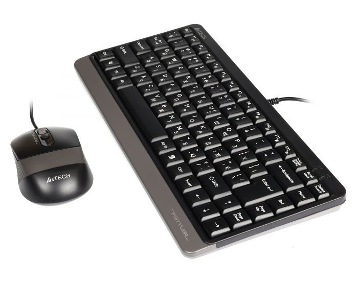 Комплект (клавиатура, мышь) A4Tech Fstyler F1110 Grey USB (F1110 (Grey))
