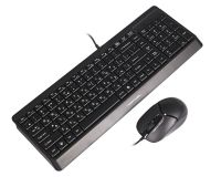 Комплект (клавіатура, миша) A4Tech F1512 Black (F1512 (Black))