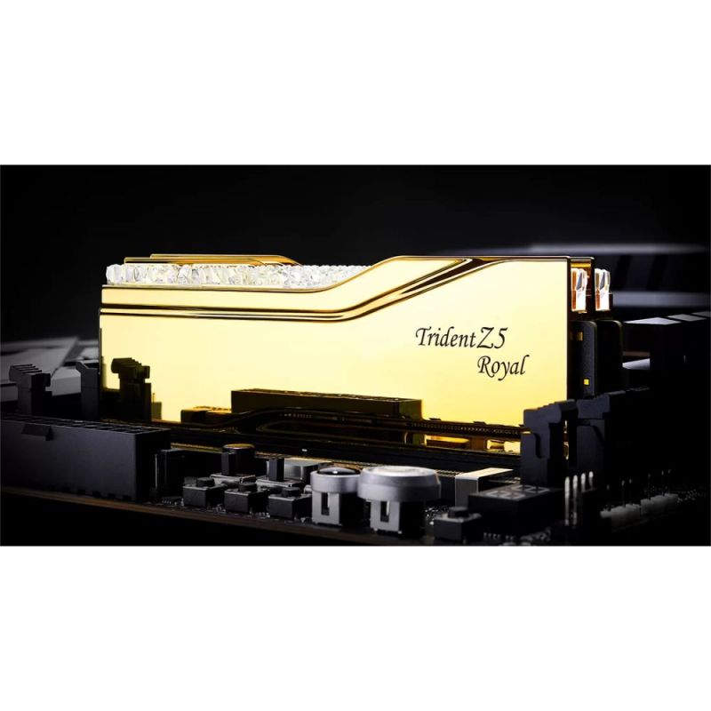 Модуль пам`ятi DDR5 2x32GB/6000 G.Skill Trident Z5 Royal Gold (F5-6000J2836G32GX2-TR5G)