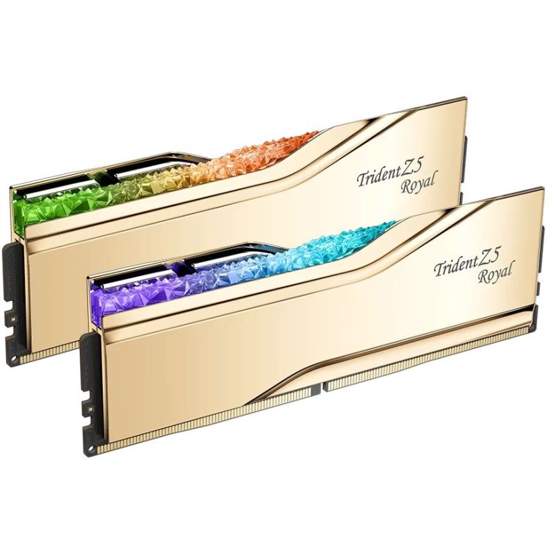 Модуль пам`ятi DDR5 2x32GB/6000 G.Skill Trident Z5 Royal Gold (F5-6000J2836G32GX2-TR5G)