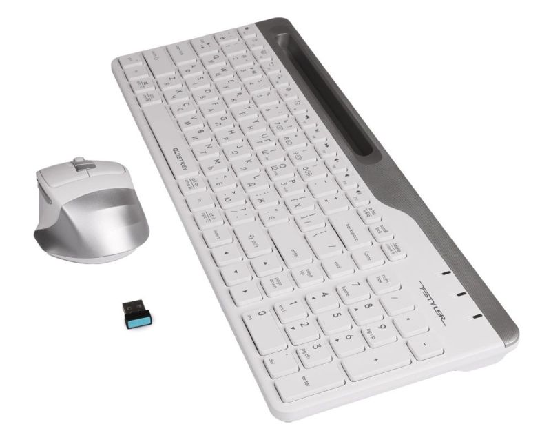 Комплект (клавиатура, мышь) беспроводной A4Tech FB2535C Icy White (FB2535C (Icy White))