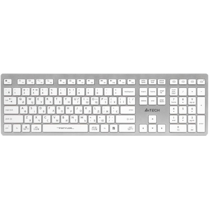 Клавиатура беспроводная A4Tech Fstyler FBX50C White (FBX50C (White))