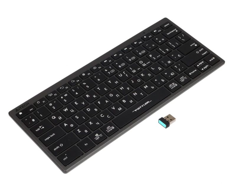 Клавіатура бездротова A4Tech Fstyler FBX51C Grey (FBX51C (Grey))
