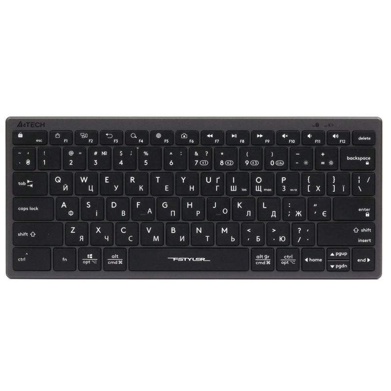 Клавіатура бездротова A4Tech Fstyler FBX51C Grey (FBX51C (Grey))