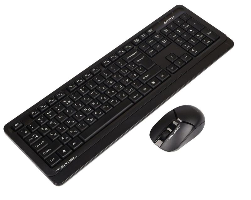 Комплект (клавіатура, миша) бездротовий A4Tech FG1012 Black (FG1012 (Black))
