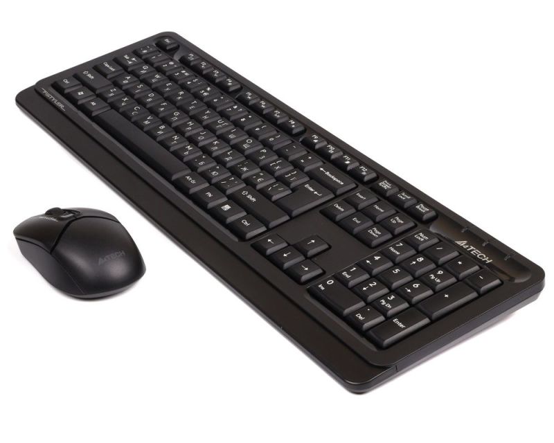Комплект (клавиатура, мышь) беспроводной A4Tech FG1012S Black/Grey (FG1012S (Black))