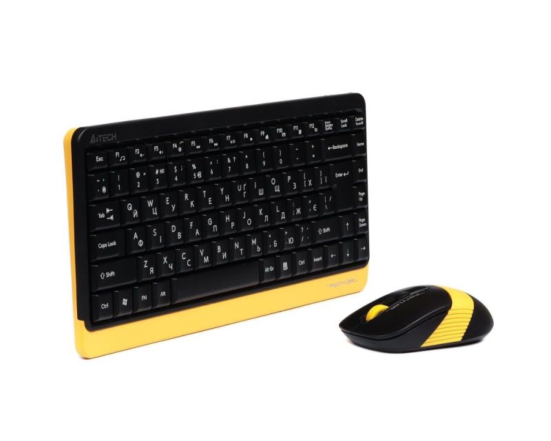 Комплект (клавиатура, мышь) беспроводной A4Tech FG1110 Bumblebee USB (FG1110 (Bumblebee))
