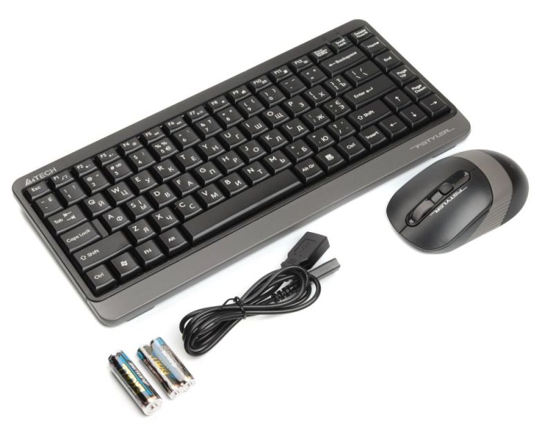 Комплект (клавіатура, миша) бездротовий A4Tech FG1110 Grey (FG1110 (Grey))