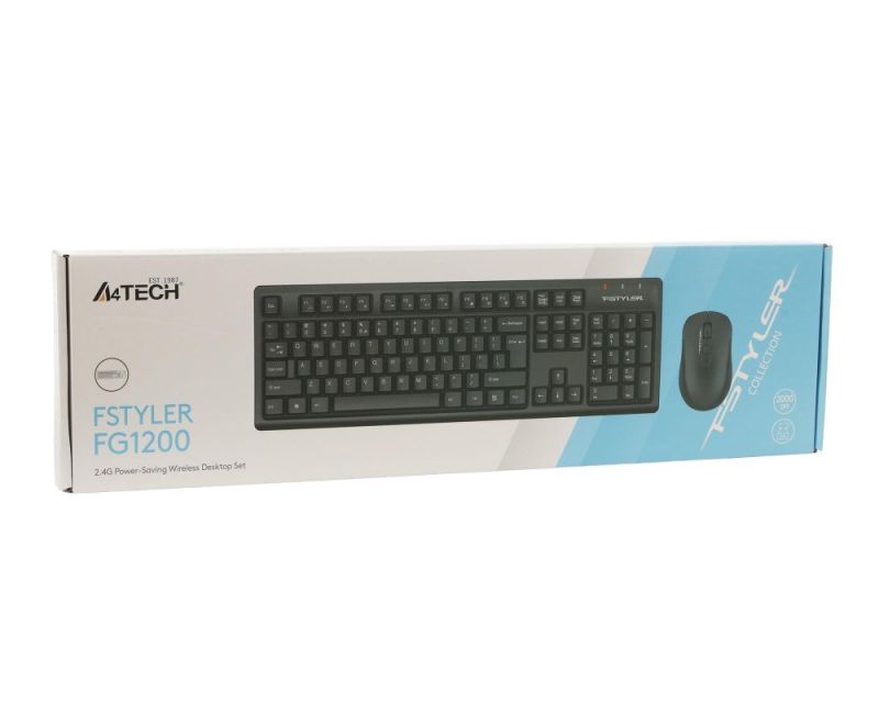 Комплект (клавіатура, миша) бездротовий A4Tech FG1200 Black (FG1200 (Black))