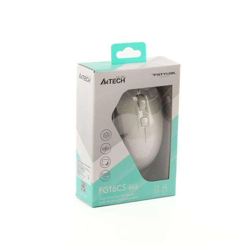 Миша бездротова A4Tech Fstyler FG16CS Air2 White (FG16CS Air2 (White))