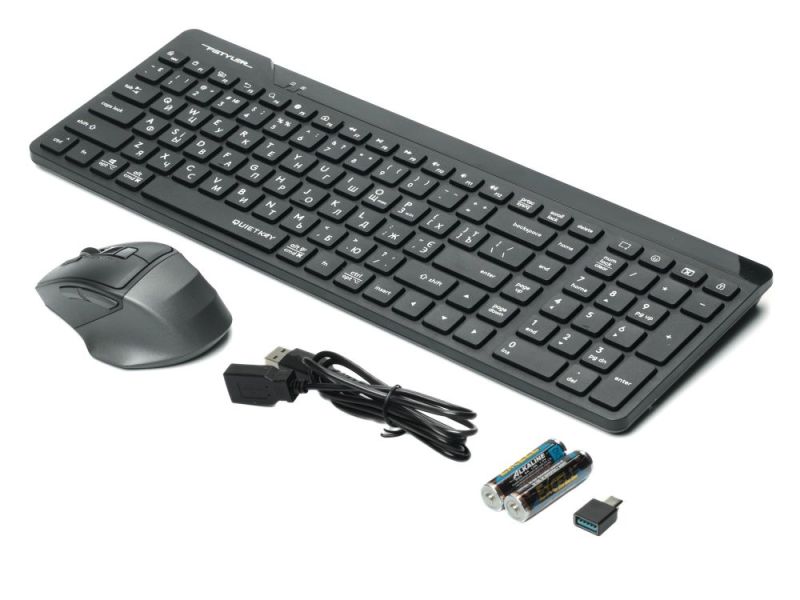 Комплект (клавіатура, миша) бездротовий A4Tech Fstyler FG2400 Air2 Black (FG2400 Air2 (Black))