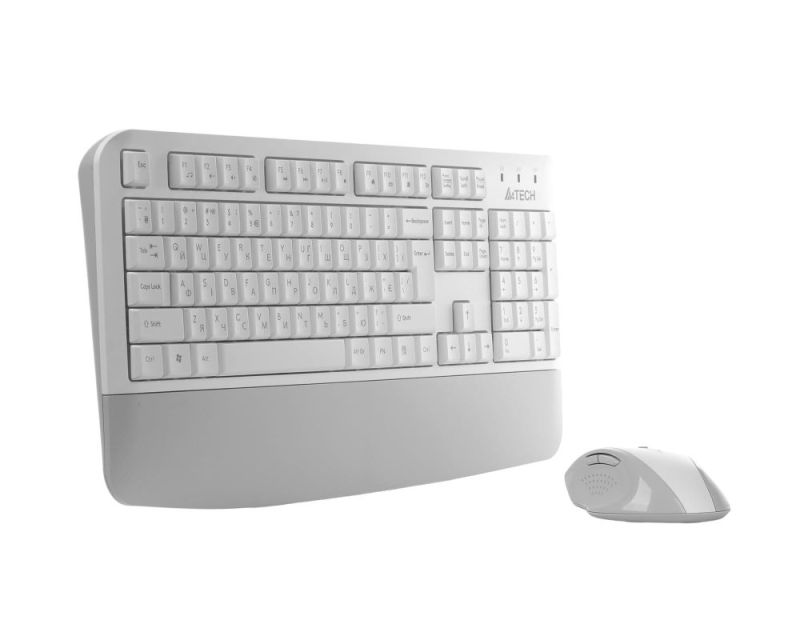 Комплект (клавиатура, мышь) беспроводной A4Tech Fstyler FG2500S Plus White (FG2500S Plus (White))