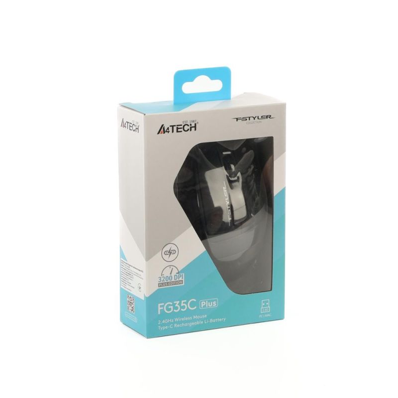 Мышь беспроводная A4Tech Fstyler FG35C Plus Grey (FG35C Plus (Grey))