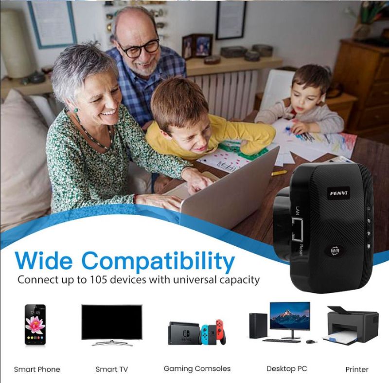 Точка доступа Fenvi Wi-Fi Repeater (FWD-R616U Black)