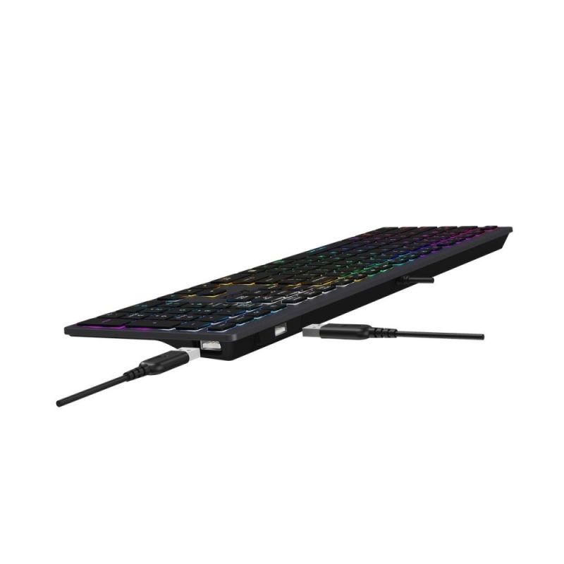 Клавиатура A4Tech Fstyler FX60H Grey Neon Backlit (FX60H USB (Grey) Neon backlit)