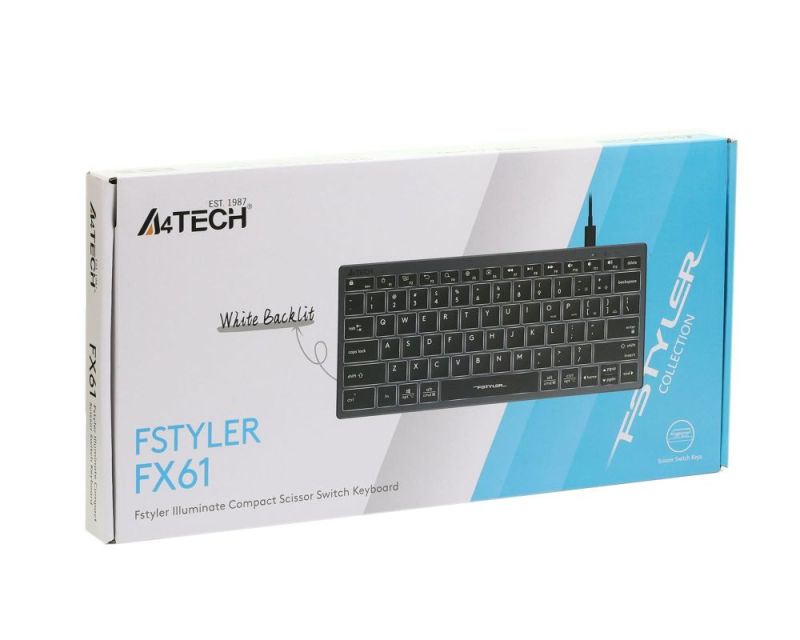 Клавиатура A4Tech Fstyler FX61 Grey (FX61 USB (Grey))