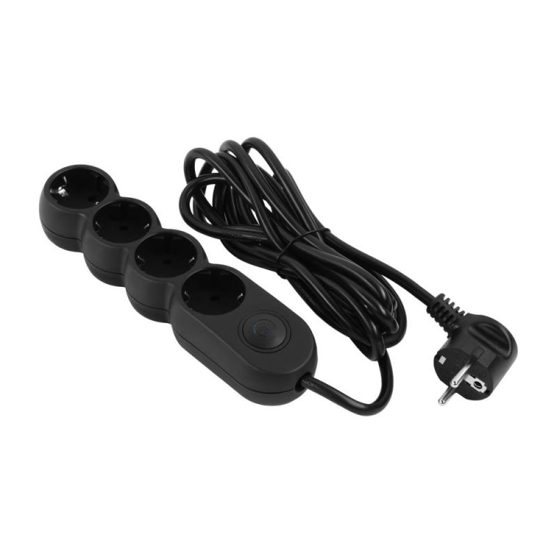 Фільтр живлення 2E 4 розетки, 3 м, Black (2E-U04VESM3BK)