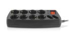 Фильтр питания REAL-EL RS-10 Protect 1.8 м Black (EL122300038)