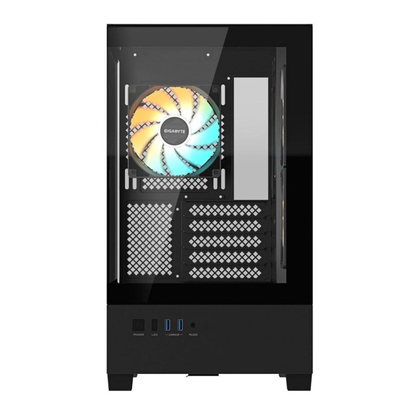Корпус Gigabyte C201 Panoramic Tempered Glass Black без БП (GB-C201P)