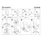 Крісло для геймерів GamePro Black (GC695B)