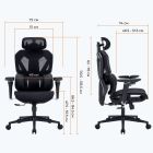 Крісло для геймерів GamePro Edge Black (GC820MB)