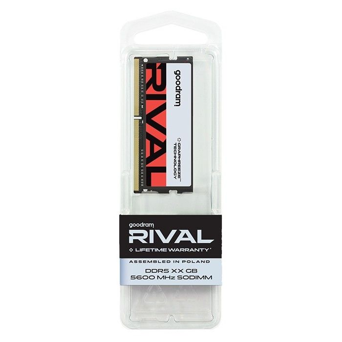 Модуль памяти SO-DIMM DDR5 16GB/5600 Goodram Rival (GGEES5-56L40S/16G)