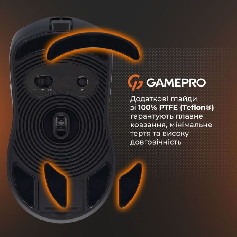 Миша бездротова GamePro Genesis Ranker Black (GM012B)