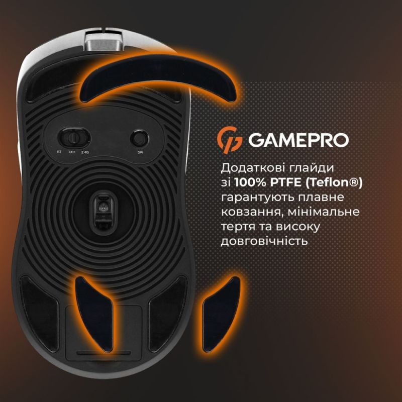 Мышь беспроводная GamePro Genesis Ranker White (GM012W)
