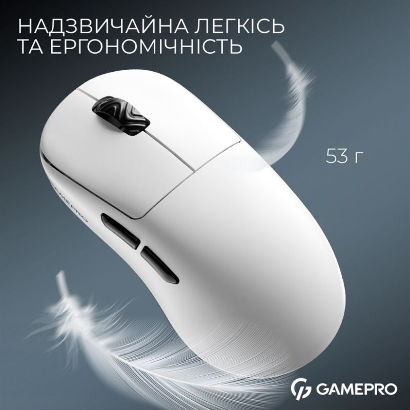 Миша бездротова GamePro Asgard Loki White (GM022W)