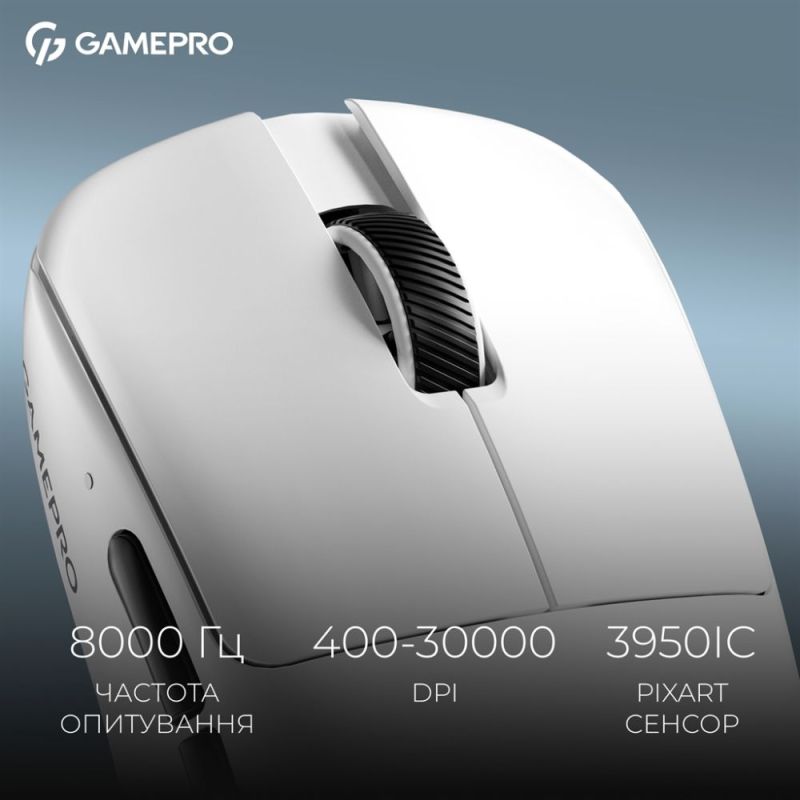 Миша бездротова GamePro Asgard Odin White (GM035W)