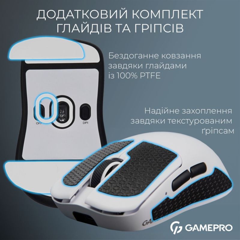 Миша бездротова GamePro Asgard Odin White (GM035W)