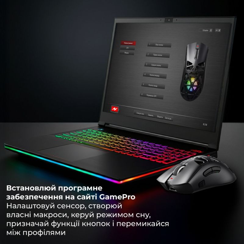 Миша бездротова GamePro Genesis Spider (GM870B)