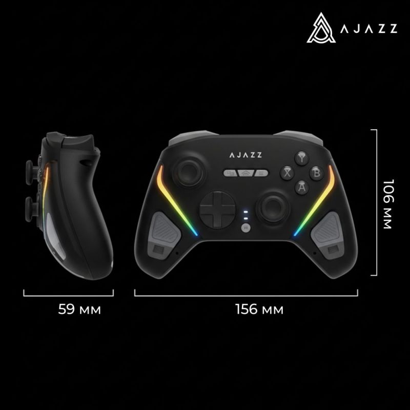 Геймпад Ajazz GP100 RGB Black (GP100-B)