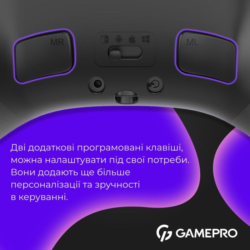 Геймпад GamePro с зарядной станцией Black (GPX13BDOC)