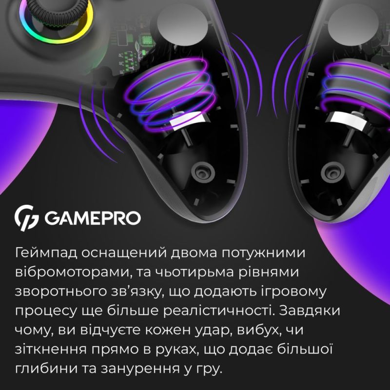 Геймпад GamePro с зарядной станцией Black (GPX13BDOC)