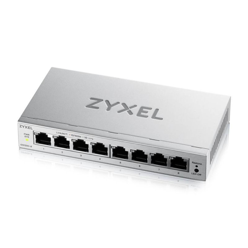 Комутатор ZYXEL GS1200-8 v3 (GS1200-8V3-EU0101F)