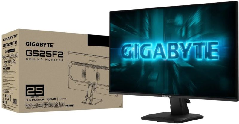Монитор Gigabyte 24.5" Gaming IPS Black 240Hz (GS25F2A)