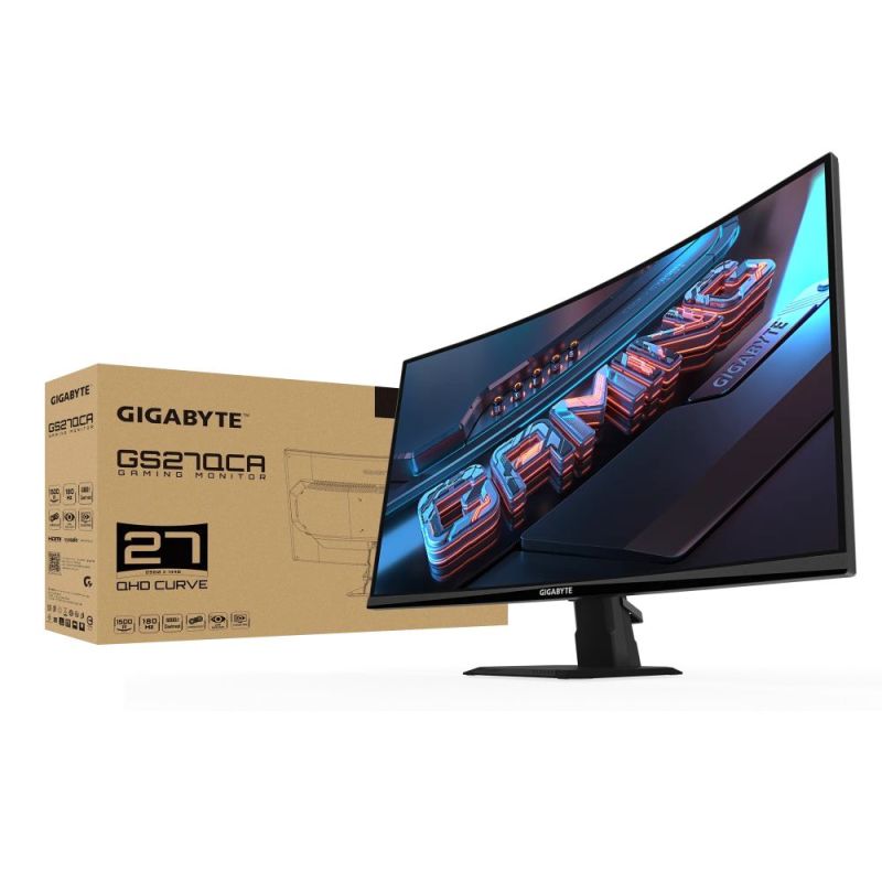 Монітор Gigabyte 27" VA Black 180Hz Curved (GS27QCA)