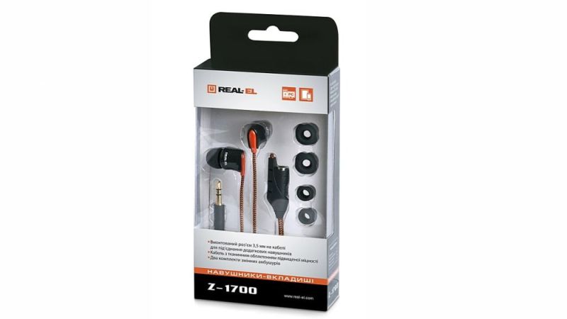 Гарнитура REAL-EL Z-1700 Mobile Black (EL124100037)