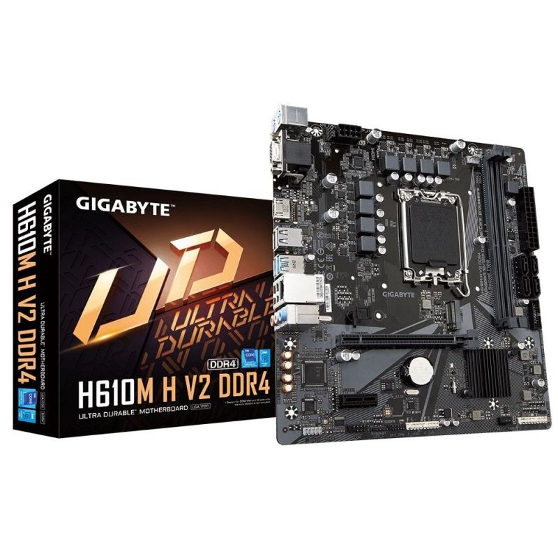 Материнська плата Gigabyte Socket 1700 (H610M H V2 DDR4)